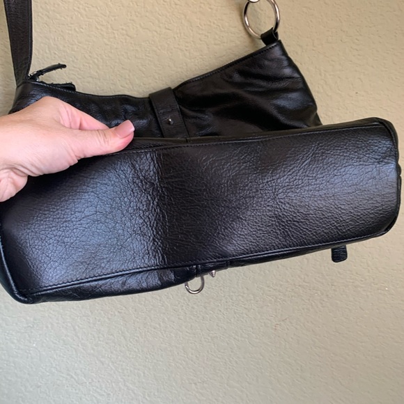 BOTKIER Black Leather Shoulder Bag - Picture 6 of 8
